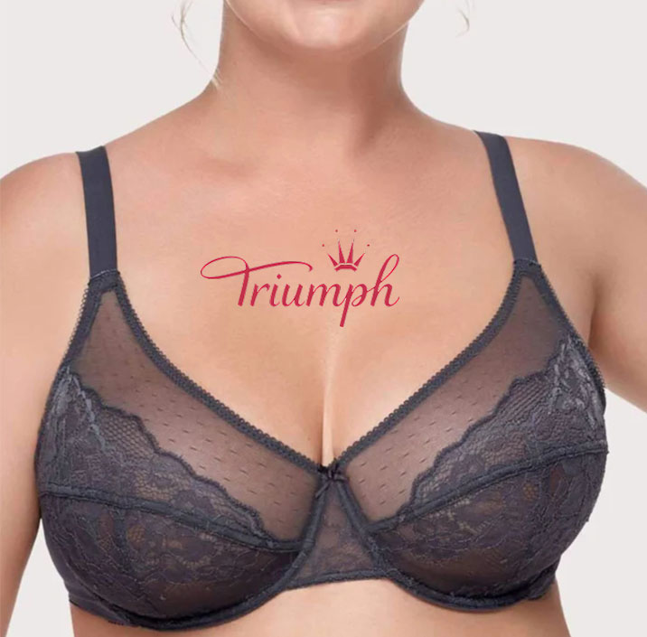 Triumph - 3 kusy.🔥2024 NEJPRODÁVANĚJŠÍ NOVÁ VYŠÍVANÁ KRAJKOVÁ PODPRSE