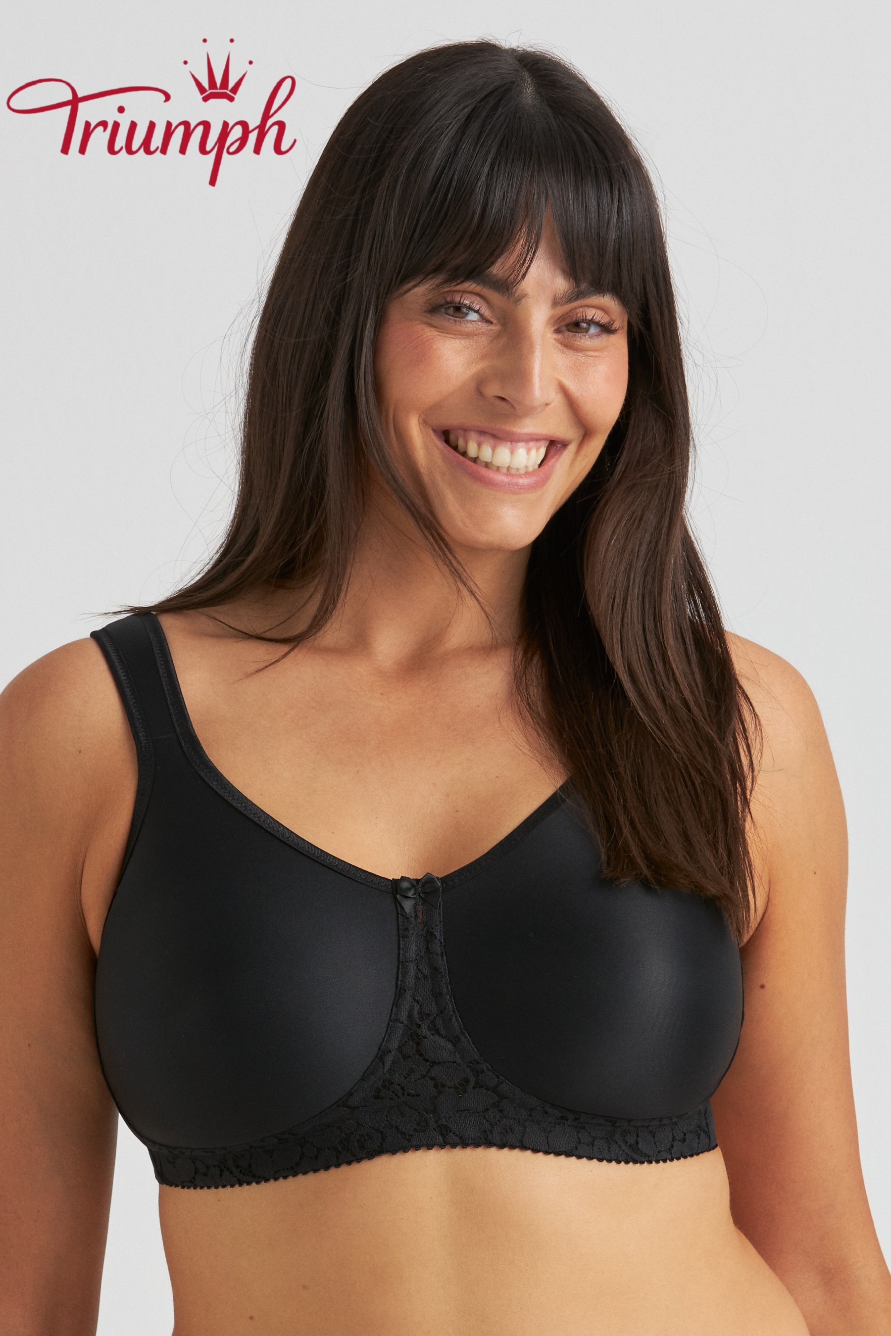 Triumph® 3 kusy 💖 sleva 50 % ✨ Novinka 2026 Polotuhá krajková vyšívaná podprsenka pro větší velikosti [65A-120H]