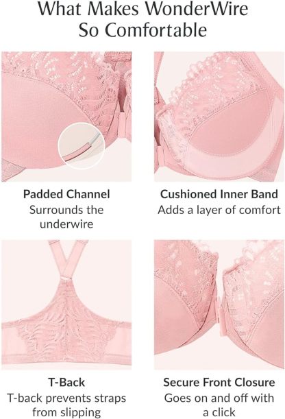 Triumph💥Women's Plus Size Front-close T-back Wonderwire Underwire-Kupte 1 a získáte 2 zdarma