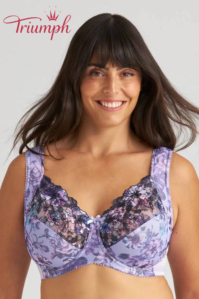 Triumph® 3 ks💖50% sleva✨🔥Podprsenka Violet Veil [65A-120H]