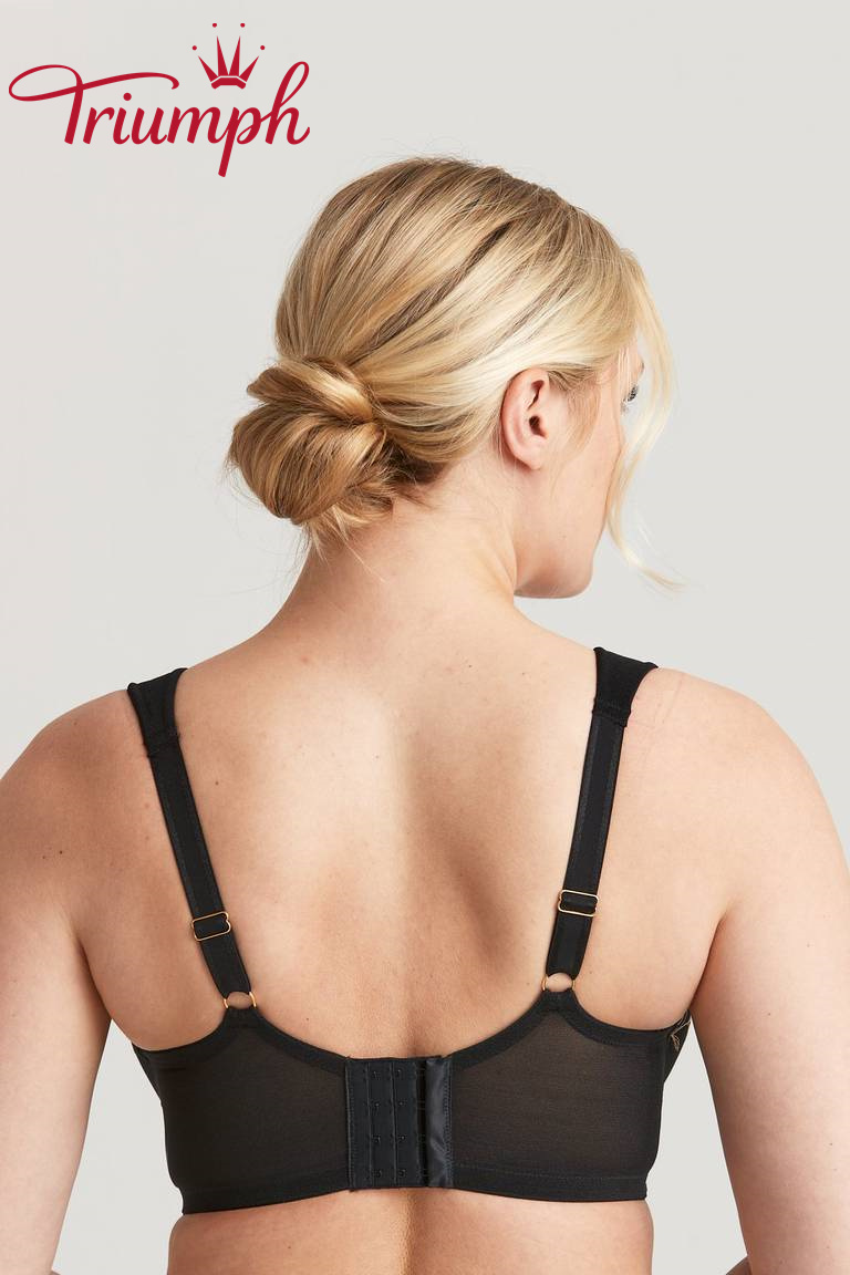 Triumph - (3 ks) Push-up podprsenka s vyšívanými květy