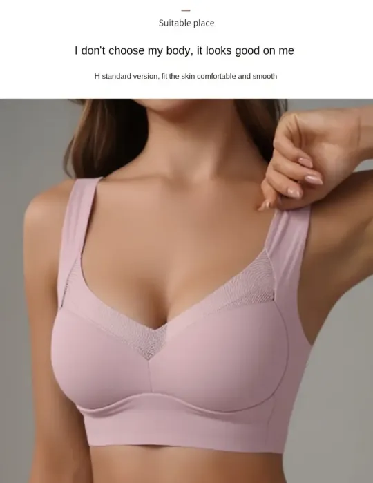 Triumph✨ prodyšná síťovaná, bezešvá podprsenka, 🎉 nastavitelná opora, korekce držení těla