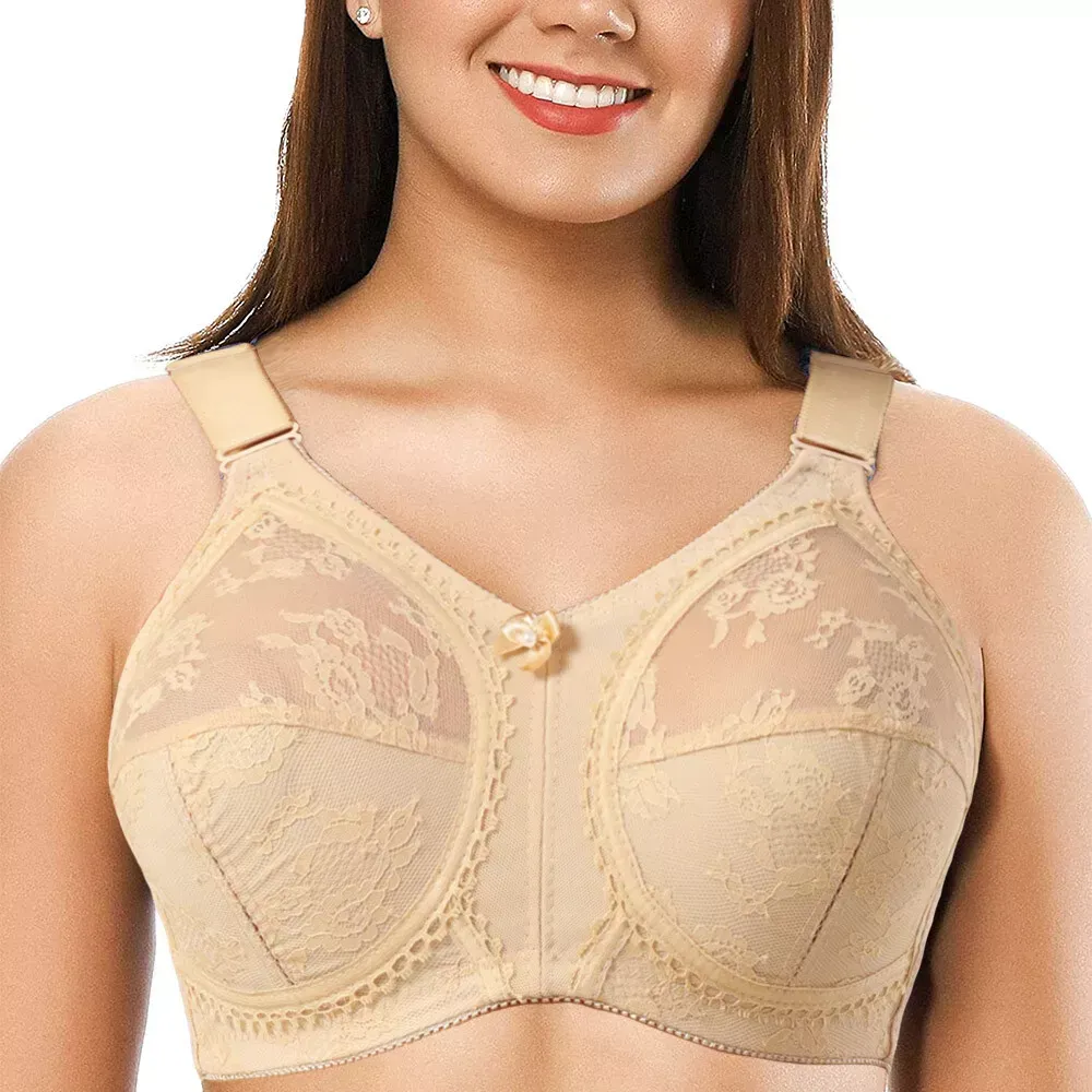 💖Triumph® 3 kusy v balení ✨Průsvitná podprsenka bez vycpávek pro velké poprsí