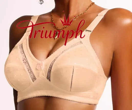 Triumph - 3-częściowy komplet 🔥 Biustonosz koronkowy Printed Comfort