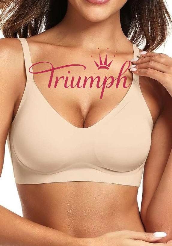 Triumph - 3 ks (75A-110F) 💝Dámská bezešvá podprsenka bez kostic, pohodlná push-up podprsenka✨