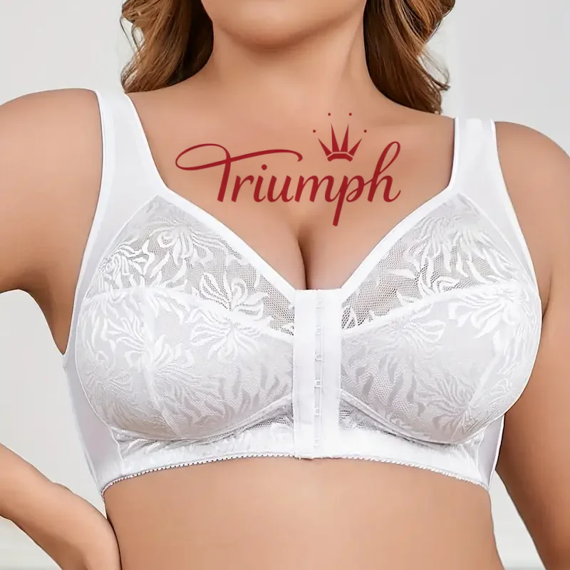 💖Triumph® 3 kusy v balení ✨Průsvitná podprsenka bez vycpávek pro velké poprsí