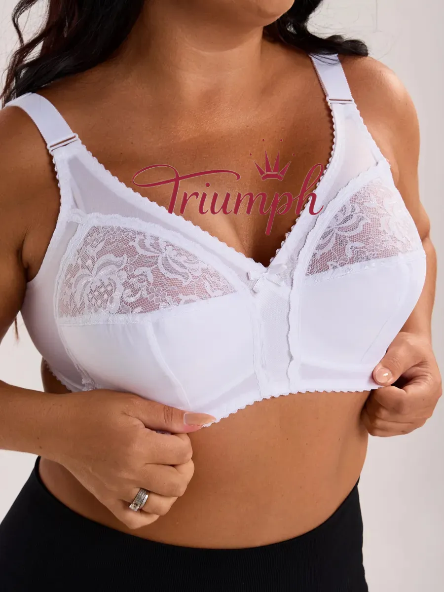 Triumph-(3 kusy)🥇Velká velikost podprsenky bez kostic