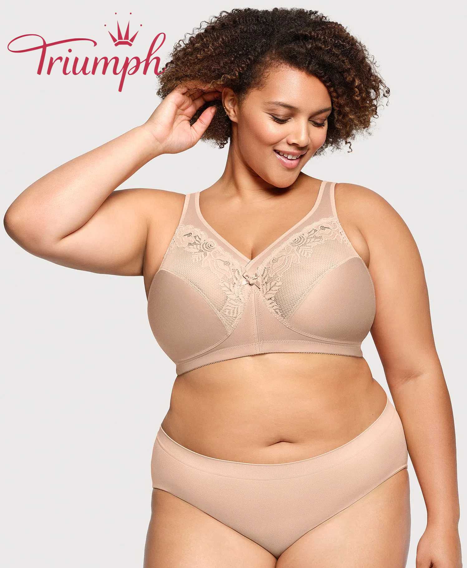 🔥Triumph - (3 ks) Velká krajková podprsenka s ultratenkým tvarujícím efektem