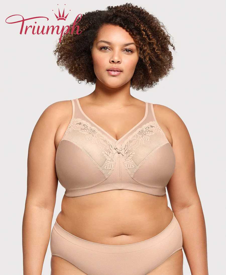 🔥Triumph - (3 ks) Velká krajková podprsenka s ultratenkým tvarujícím efektem