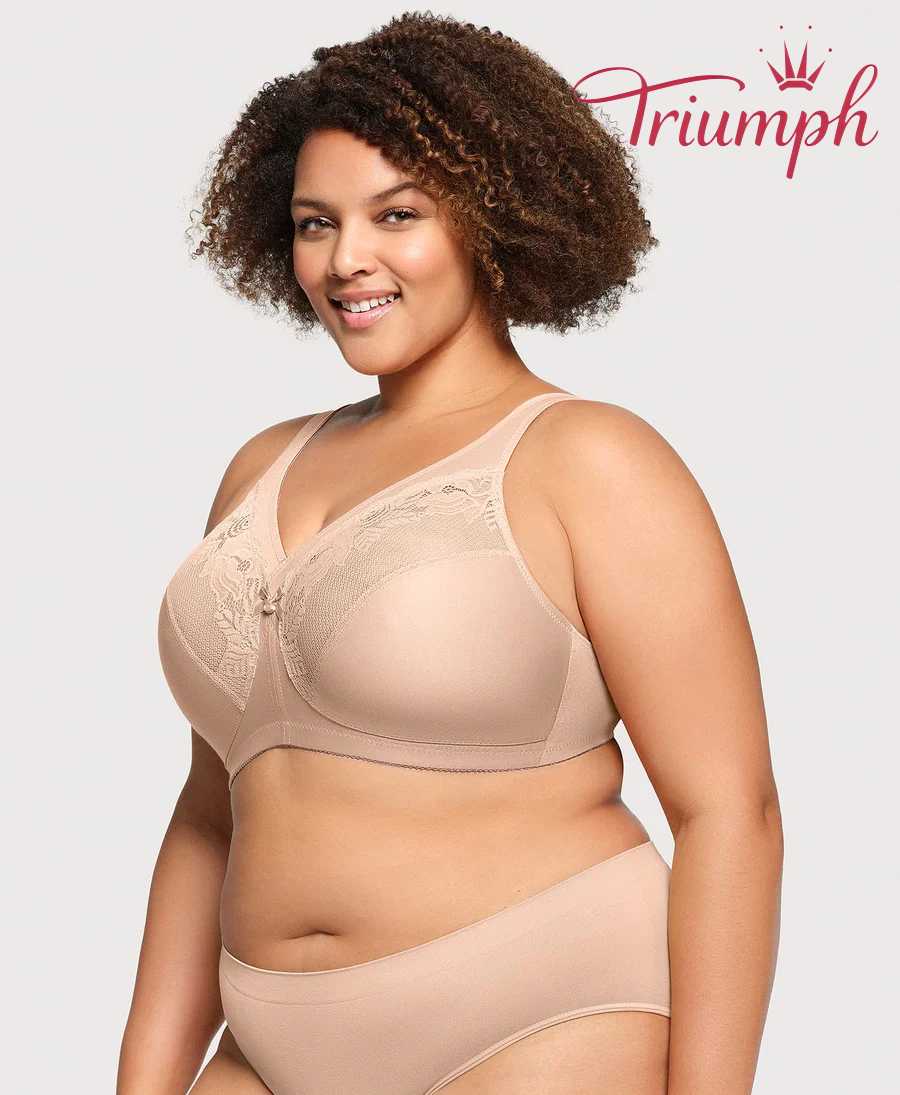 🔥Triumph - (3 ks) Velká krajková podprsenka s ultratenkým tvarujícím efektem