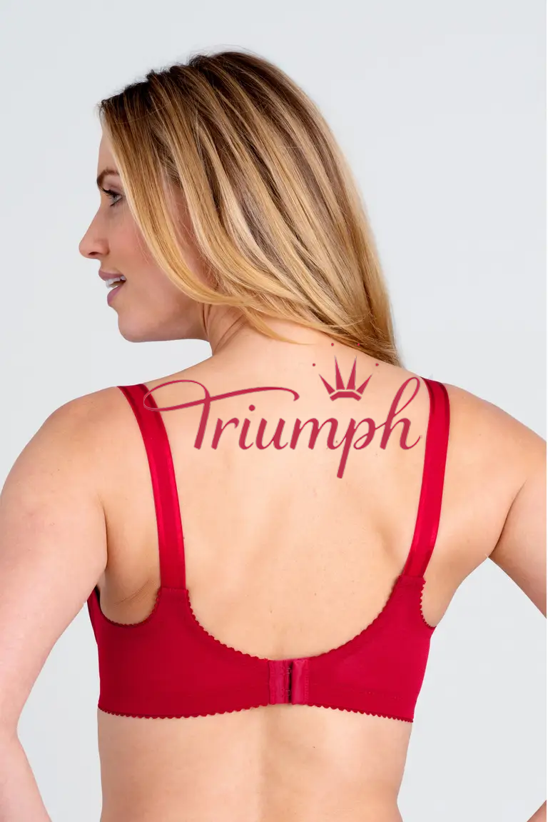 Triumph - (3 szt.) Biustonosz Full Cup z haftem