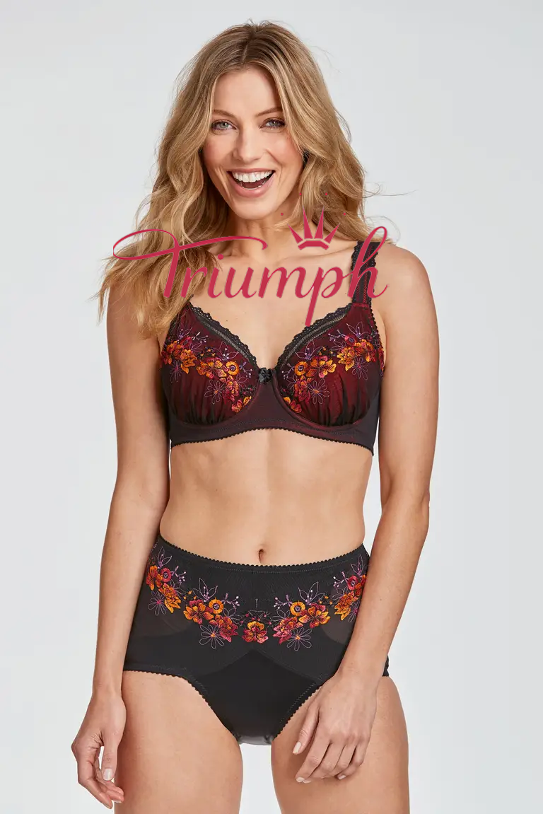 Triumph - 3 kusy✨Vyztužená tylová podprsenka s kosticí