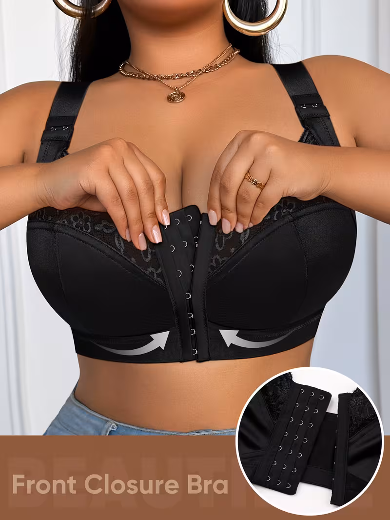 👙TRIUMPH – [3 ks]🔥50% Dámská podprsenka pro plnoštíhlé postavy s plným krytím - Podprsenky pro plnoštíhlé postavy s výraznými proporcemi