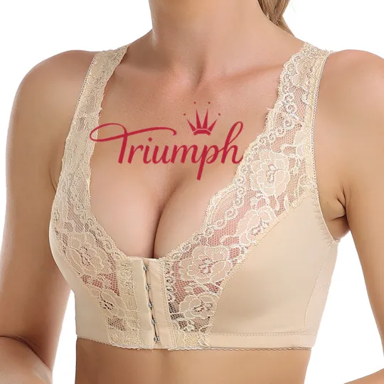 Triumph - Krajková podprsenka s předním zapínáním bez kostice