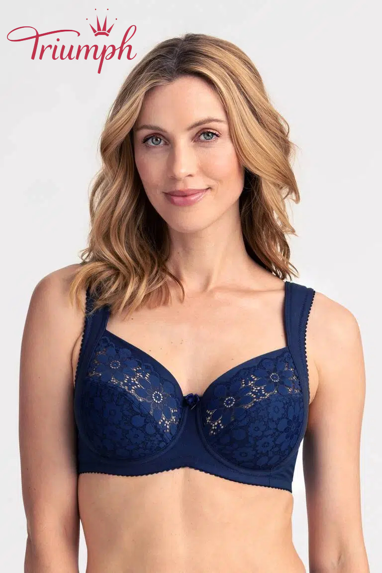 Triumph - 4-częściowy komplet 🔥 Biustonosz Cotton Bloom