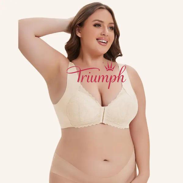 Triumph - (3 buc) Sutien de susținere fără sârmă cu închidere în față modelat 5D
