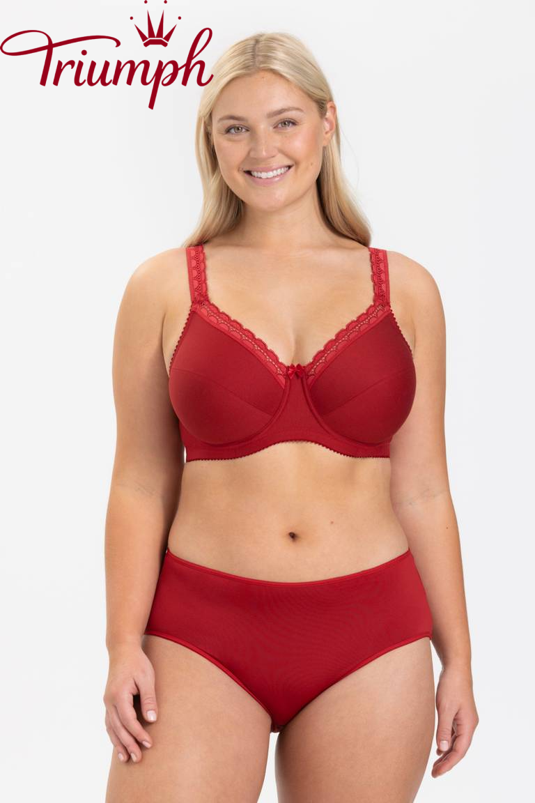 Triumph - 3 kusy.✨ Pohodlná bavlněná podprsenka s kosticí