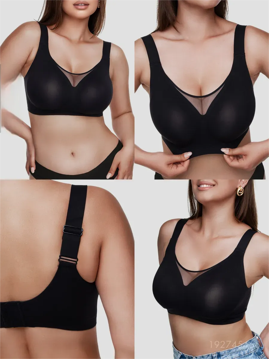 🎀 [3 sztuki 125 zł] 3 sztuki💝Wygodne biustonosze bez fiszbin✨✨