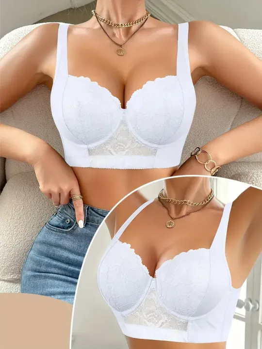 Triumph®👑4-dielna podprsenka✨✨70% zľava💝pohodlná kvetinová vyšívaná podprsenka, väčšie veľkosti [65A–120H]