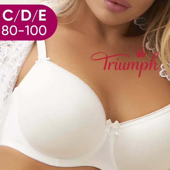 💖Balení 3 kusů podprsenky Triumph® ✨2025 Comfort Plus Size bez ramínek