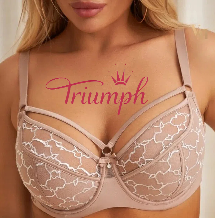 Triumph - 3 kusy. 🔥Sexy krajková podprsenka pro plnoštíhlé ženy
