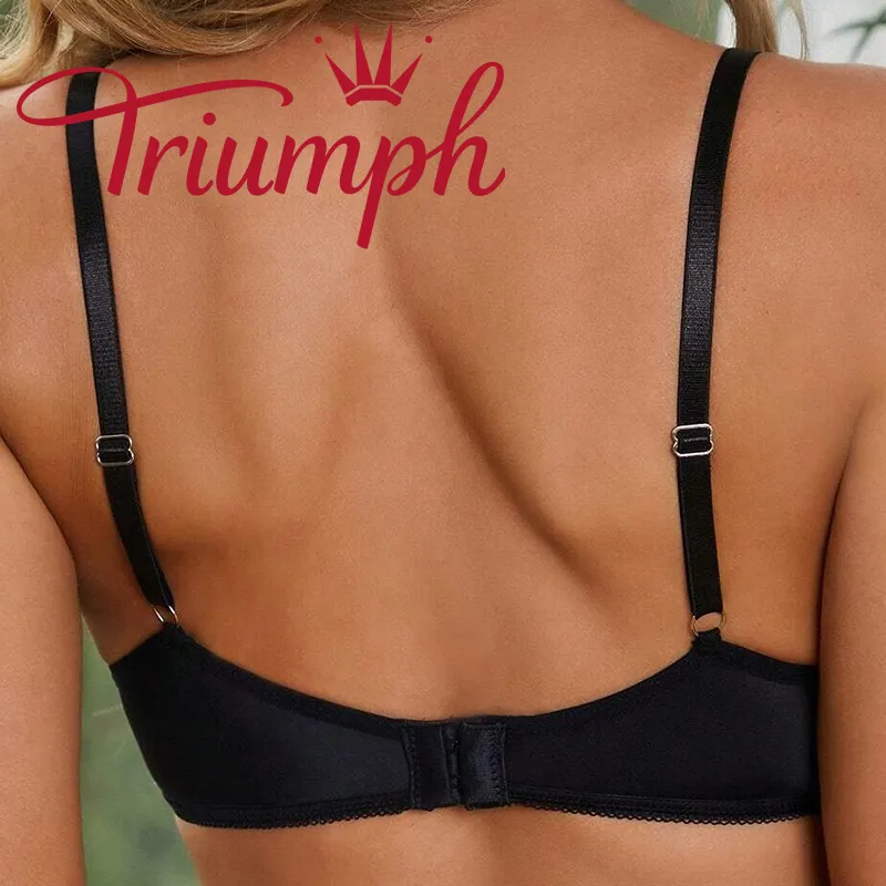Triumph - (3 ks) Krajková romantická francouzská celopotahová podprsenka