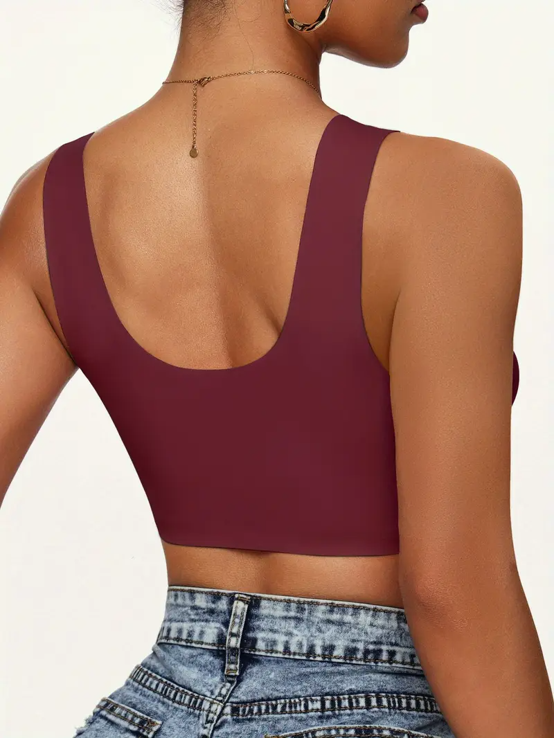 Dámská podprsenka Triumph s krajkovým zapínáním vpředu, širokými ramínky, protiskluzovými kosticemi a pohodlným, vzdušným střihem.