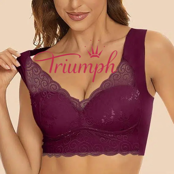 Triumph - 3 kusy 🔥Podprsenky bez kostic s push-up efektem, plné zakrytí zad, vysoká opora, liftingové podprsenky