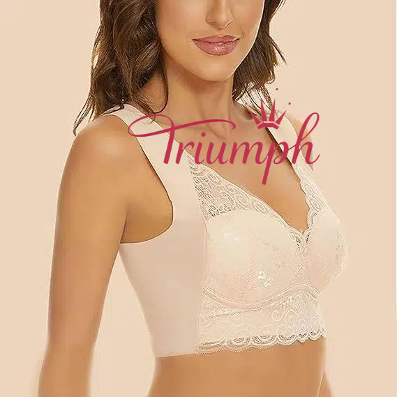 Triumph - 3 kusy 🔥Podprsenky bez kostic s push-up efektem, plné zakrytí zad, vysoká opora, liftingové podprsenky