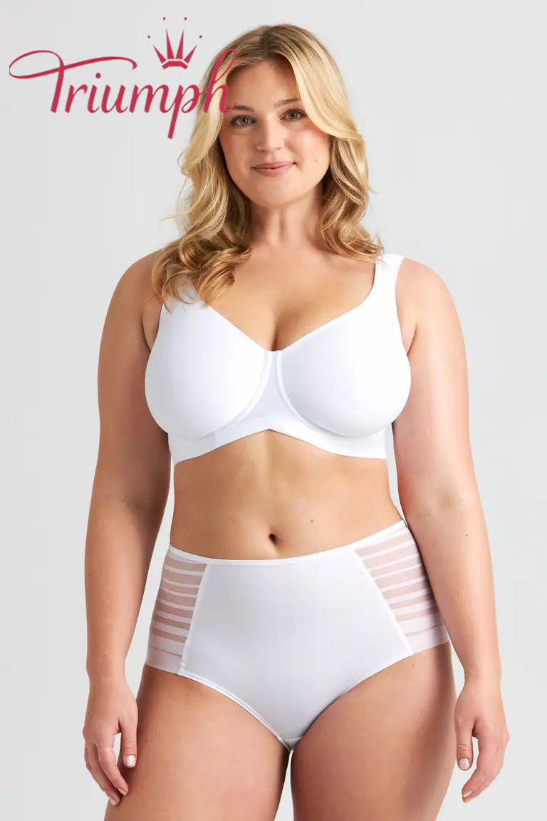 TRIUMPH - 3 piese (75A-110F) 💝Sutien Stay Fresh Air✨