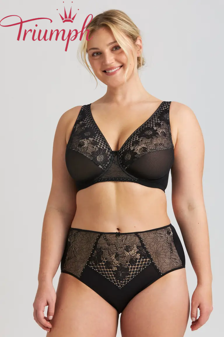 TRIUMPH - 3 piese (75A-110F) 💝Sutien Lace Charm✨