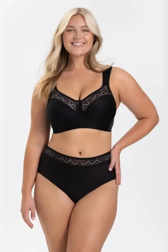 Triumph - (3ks) Bez drátěná podprsenka Nevycpané košíčky s plochými švy