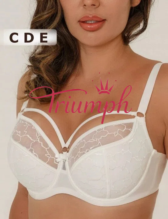 Triumph - 3 kusy. 🔥Sexy krajková podprsenka pro plnoštíhlé ženy