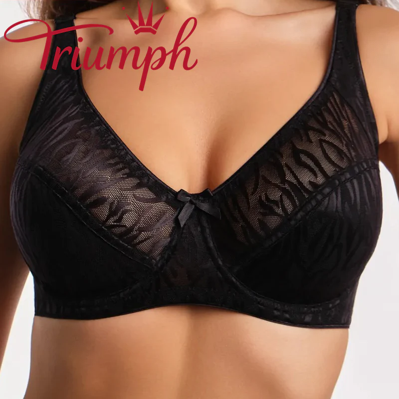 Triumph® 3 ks💖50% sleva✨Podprsenka s kosticemi bez stlačení, hladká [65A-120H]