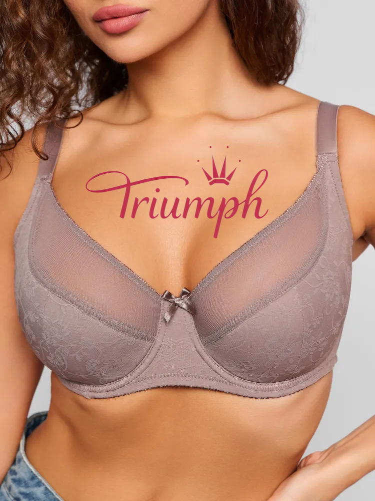 Triumph® 3 ks💖50% sleva✨Podprsenka Dámská podprsenka velkých velikostí bez pěny [65A-120H]
