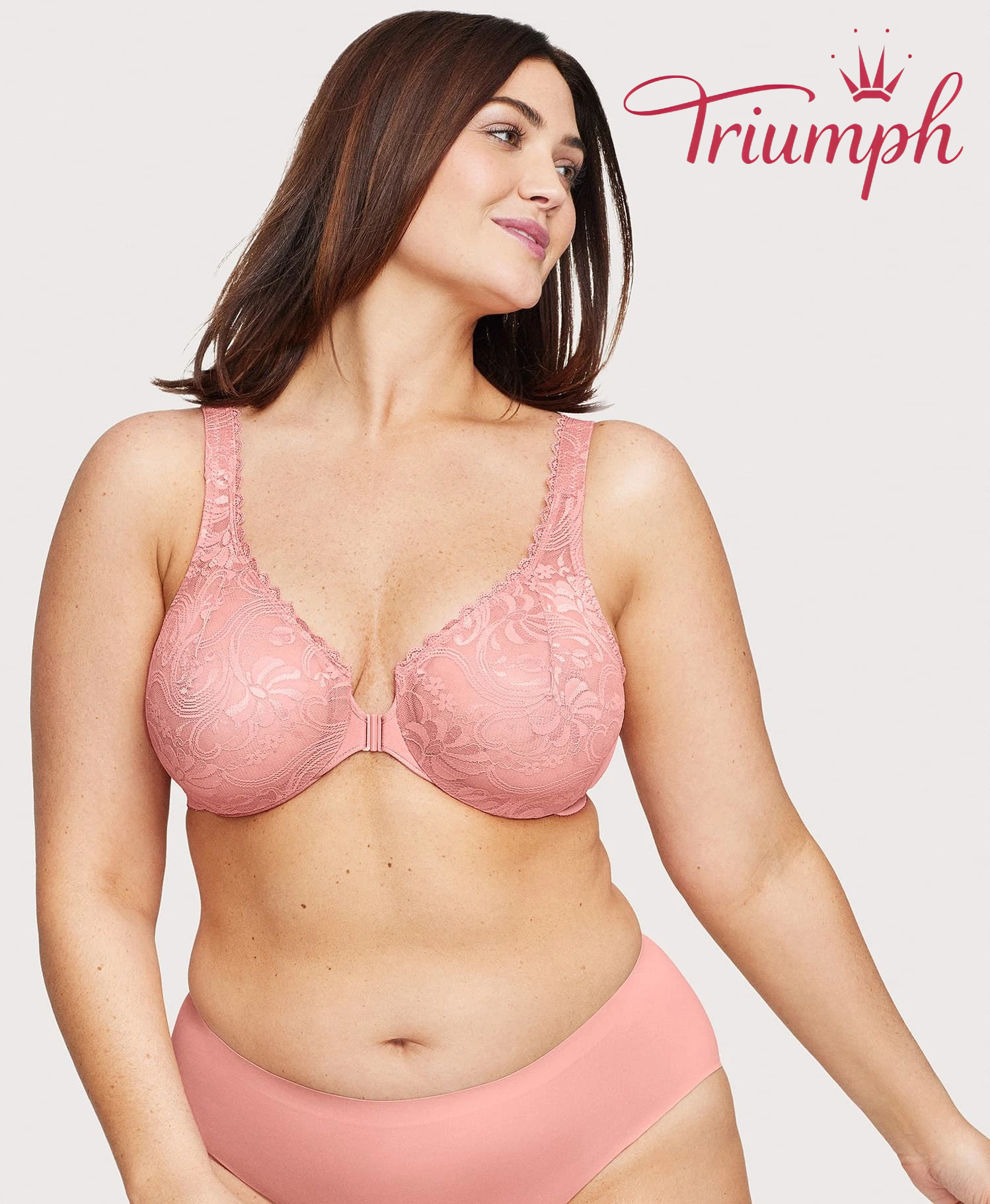 Triumph® 3 ks💖50% sleva✨Podprsenka z elastické krajky s předním zapínáním [65A-120H]