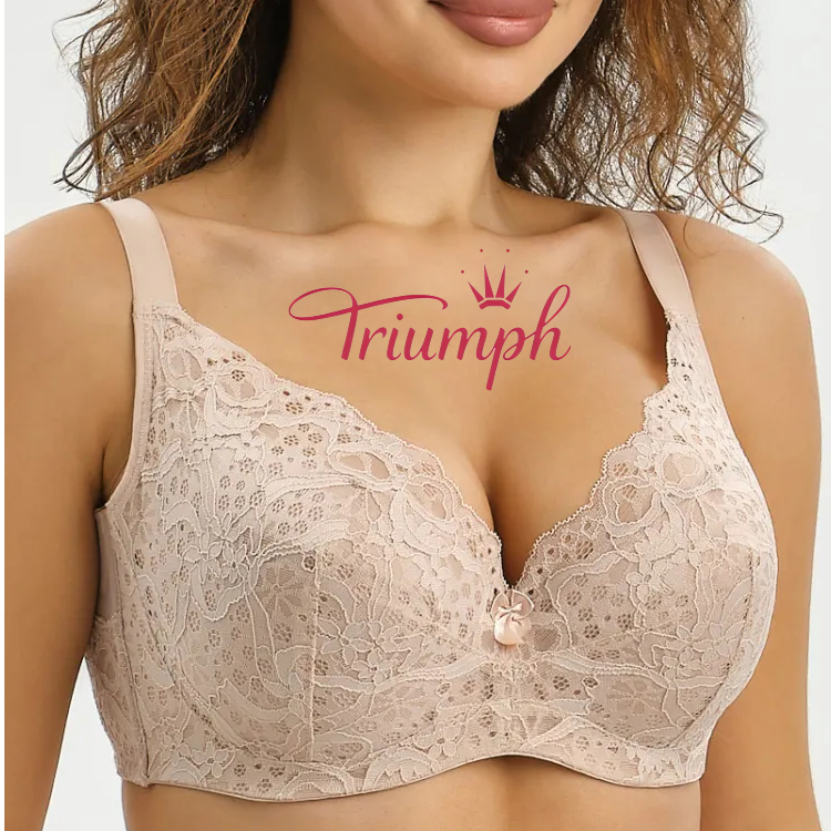 Triumph® 4 sztuki💖50% zniżki✨Bielizna koronkowa haftowana w dużych rozmiarach [65A-120H]