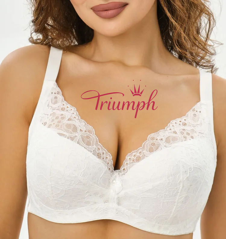 Triumph® 4 sztuki💖50% zniżki✨Bielizna koronkowa haftowana w dużych rozmiarach [65A-120H]