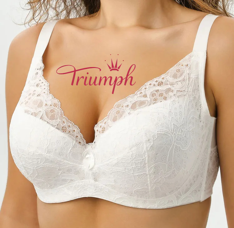 Triumph® 4 sztuki💖50% zniżki✨Bielizna koronkowa haftowana w dużych rozmiarach [65A-120H]