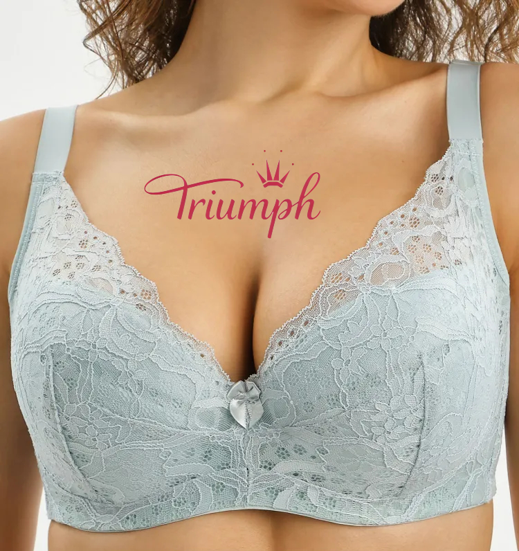 Triumph® 4 sztuki💖50% zniżki✨Bielizna koronkowa haftowana w dużych rozmiarach [65A-120H]