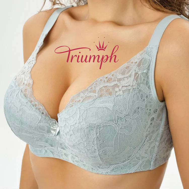 Triumph® 4 sztuki💖50% zniżki✨Bielizna koronkowa haftowana w dużych rozmiarach [65A-120H]