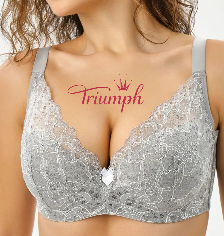 Triumph® 4 sztuki💖50% zniżki✨Bielizna koronkowa haftowana w dużych rozmiarach [65A-120H]