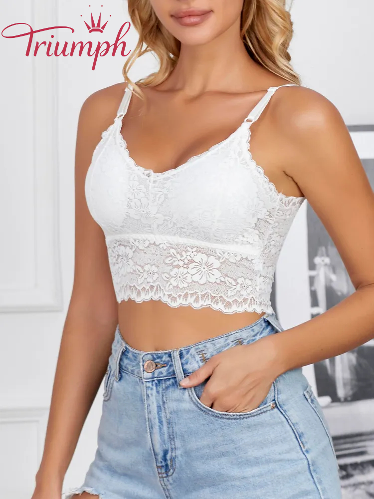 Triumph - (3 kusy) Vysoce elastická krajková podprsenka