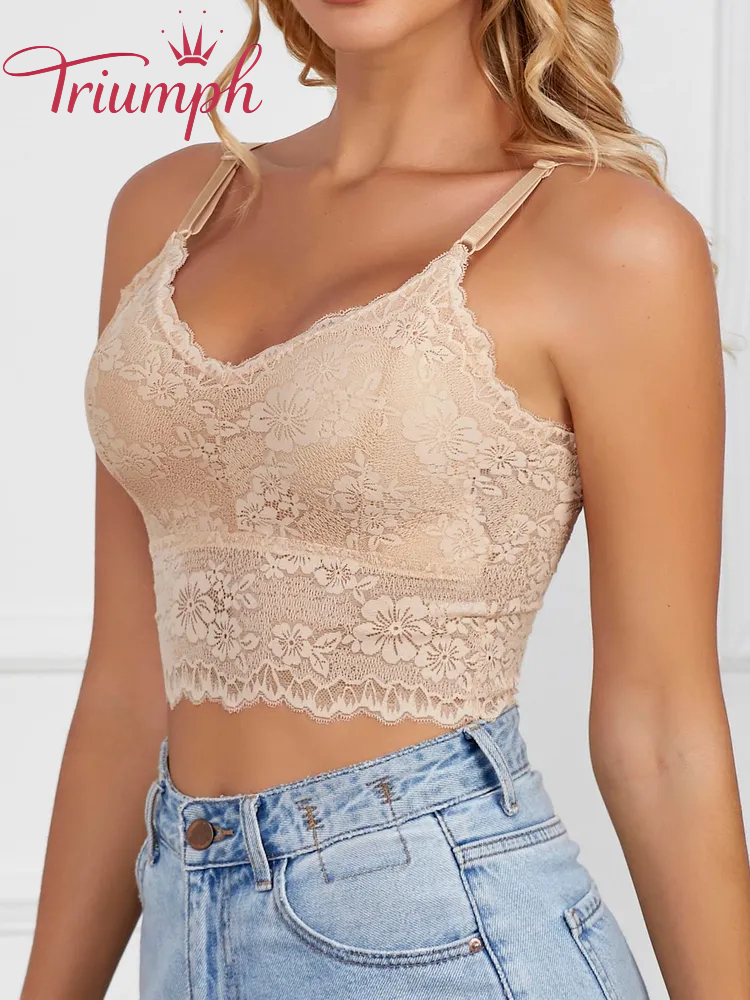 Triumph - (3 kusy) Vysoce elastická krajková podprsenka