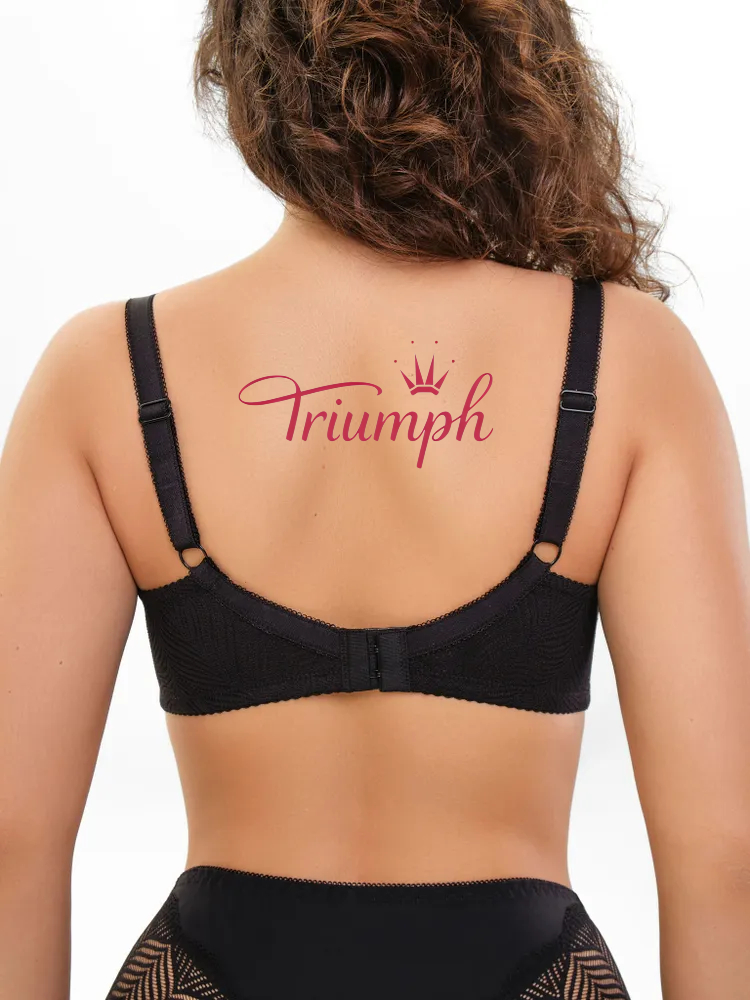 Triumph® 3 ks💖50% sleva✨Podprsenka s potiskem a krajkou bez kostic [65A-120H]