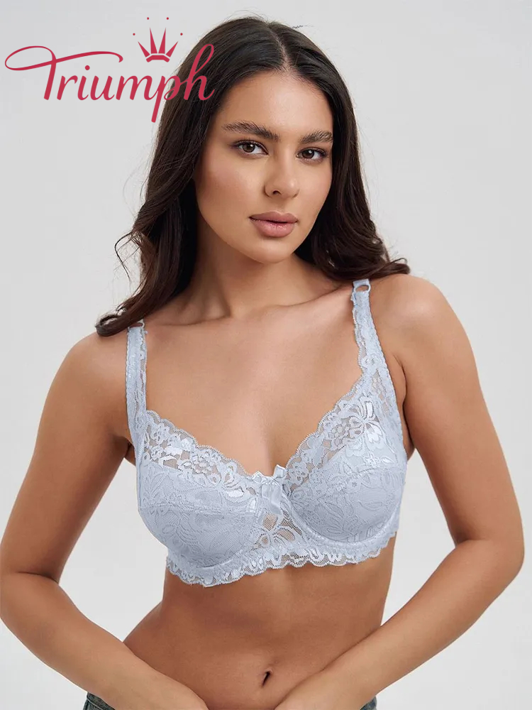 Triumph® 3 ks💖50% sleva✨🔥Podprsenka s mašlí a krajkovým potiskem [65A-120H]