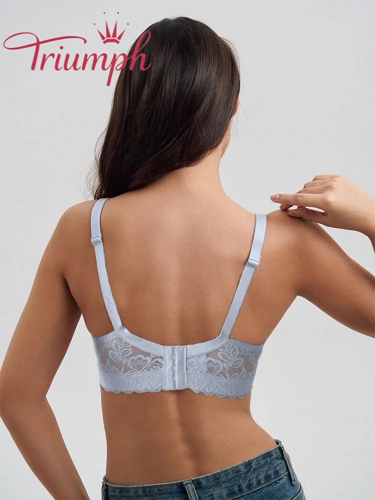 Triumph® 3 ks💖50% sleva✨🔥Podprsenka s mašlí a krajkovým potiskem [65A-120H]