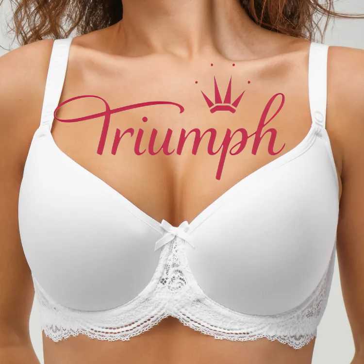 Triumph - 3 kusy 🔥Podprsenka s krajkovými panely pro větší velikosti 2025