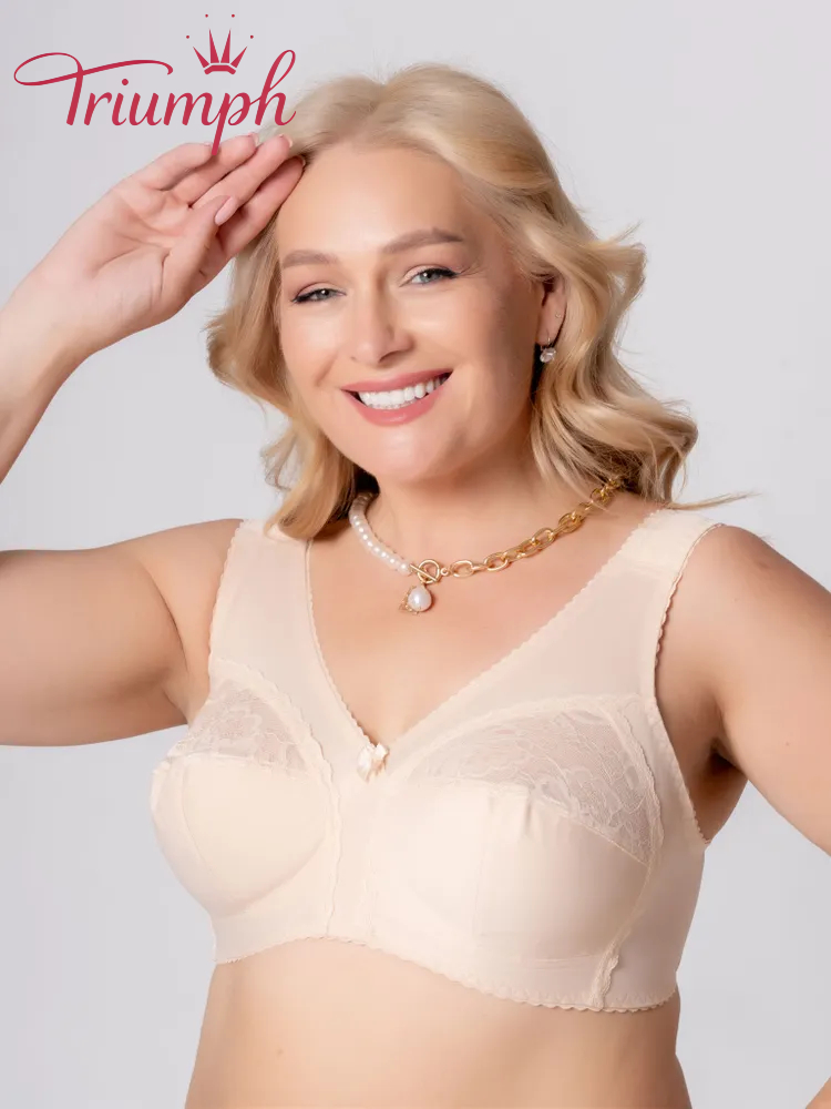 Triumph - 4-częściowy komplet 🔥 Biustonosz bez fiszbin
