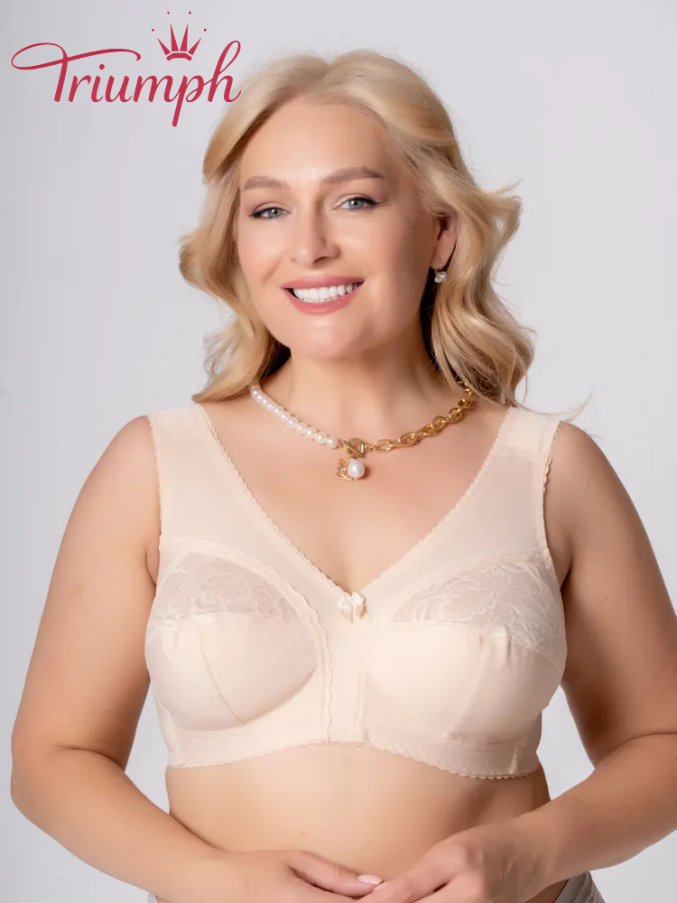 Triumph - 4-częściowy komplet 🔥 Biustonosz bez fiszbin